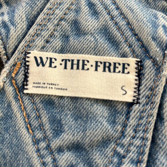 Free People Good Luck Barrel Overalls - Ultra Light Beam Small - Picture 5 of 6